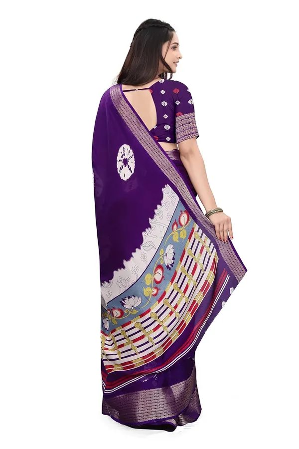 Violet_Dola_Silk_Kalamkari_Print_Saree_For_Women