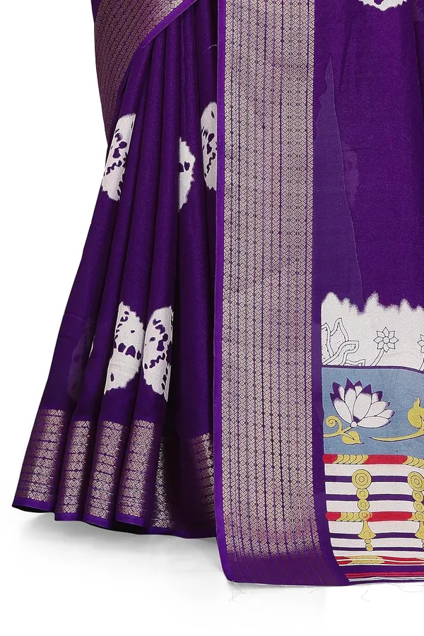 Violet_Dola_Silk_Kalamkari_Print_Saree_For_Women