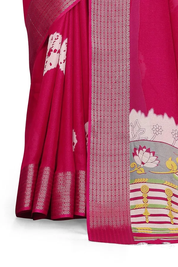 Pink_Dola_Silk_Kalamkari_Print_Saree_For_Women