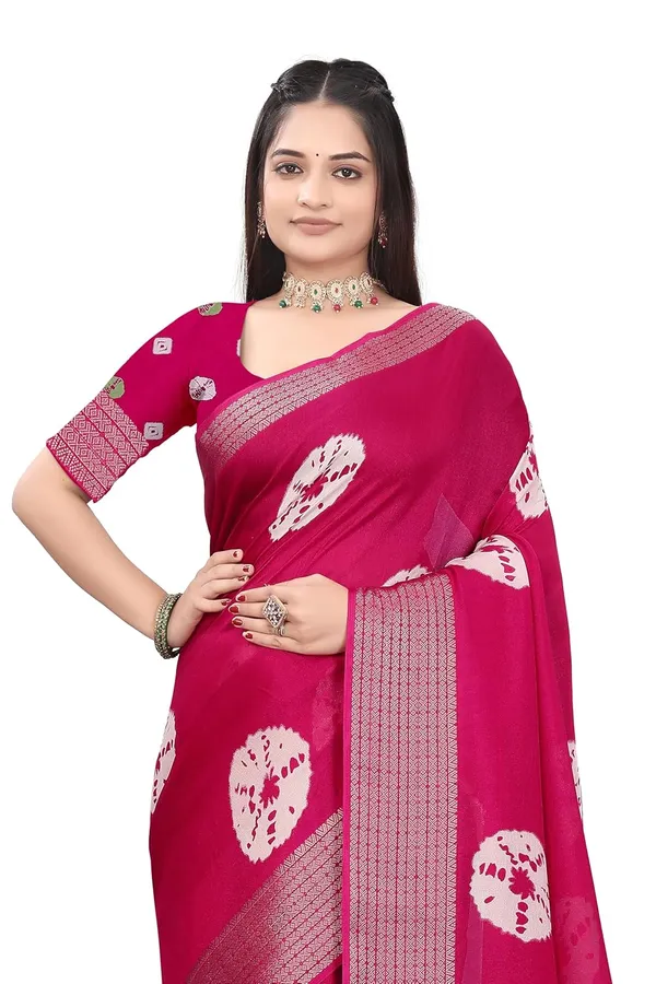 Pink_Dola_Silk_Kalamkari_Print_Saree_For_Women