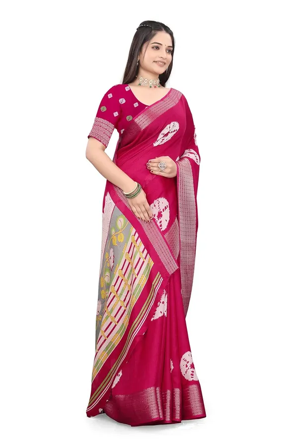 Pink_Dola_Silk_Kalamkari_Print_Saree_For_Women