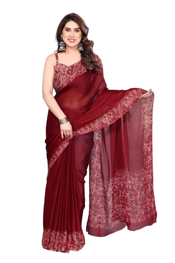 Maroon_Polyester_Printed_Chiffon_Saree_For_Women