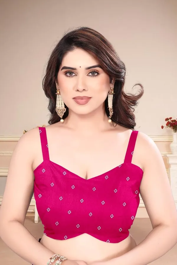 Hot_Pink_Silk_Bandhani_Marshmallow_Saree_For_Women