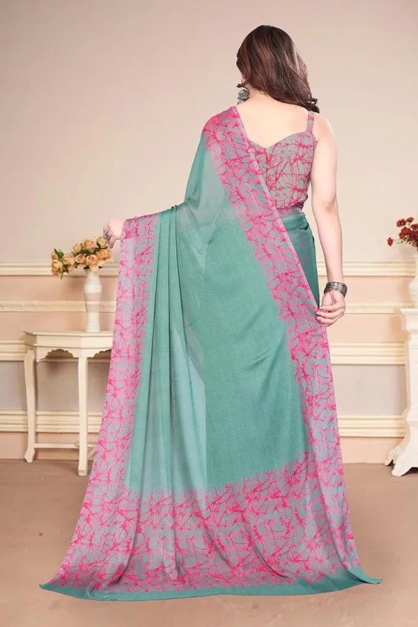 Sea_Green_Polyester_Printed_Chiffon_Saree_For_Women