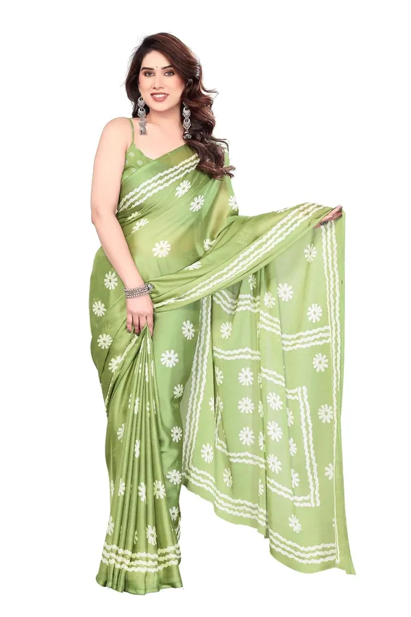 Parrot_Green_Polyester_Printed_Chiffon_Saree_For_Women