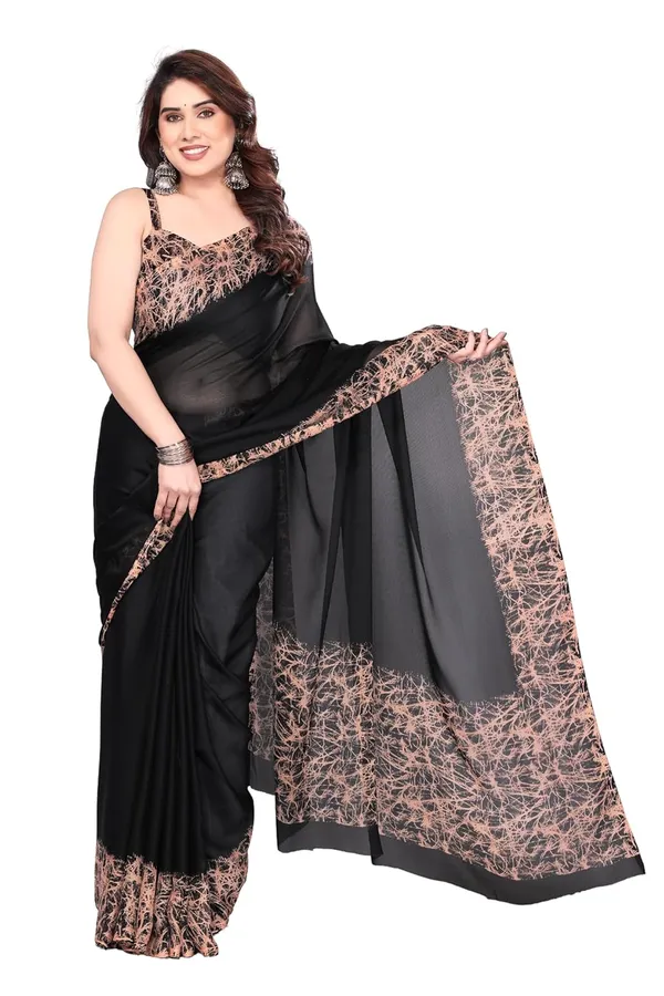 Black_Polyester_Printed_Chiffon_Saree_For_Women