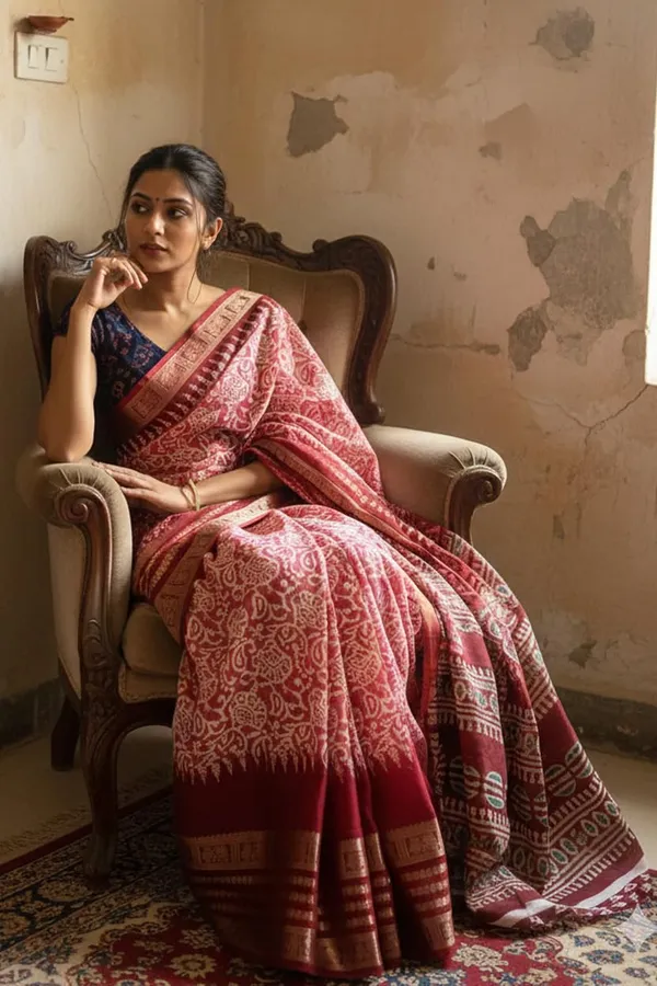 Maroon_Silk_Printed_Dola_Silk_Saree_For_Women