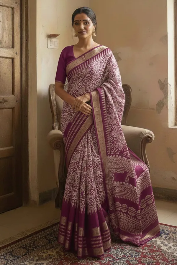 Multicolour_Silk_Printed_Dola_Silk_Saree_For_Women
