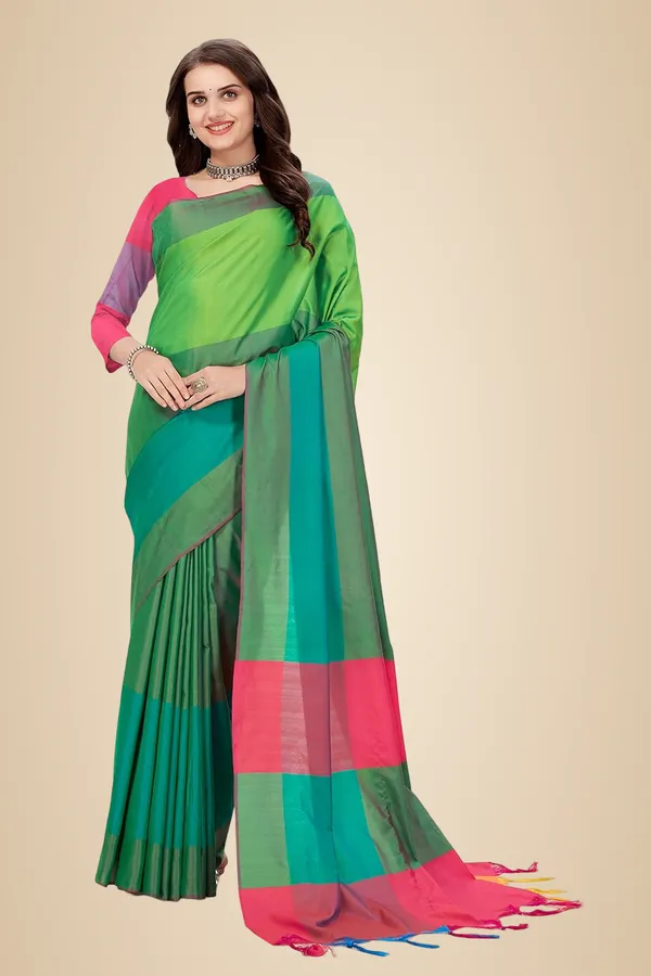 Blue_Cotton_Cotton_Silk_Saree_For_Women