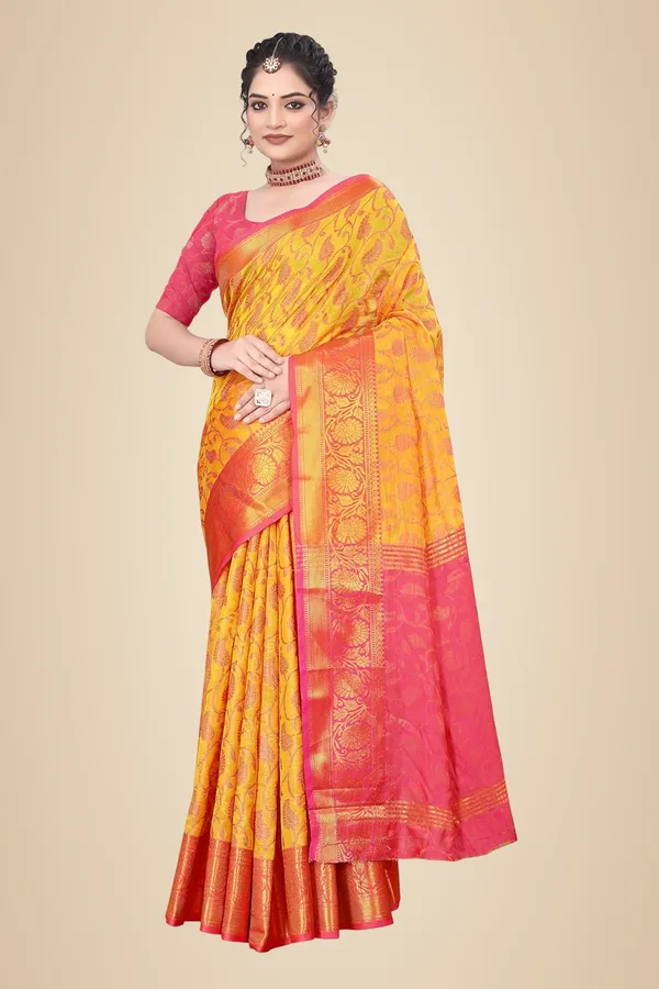 Mango_Silk_Organza_Saree_For_Women