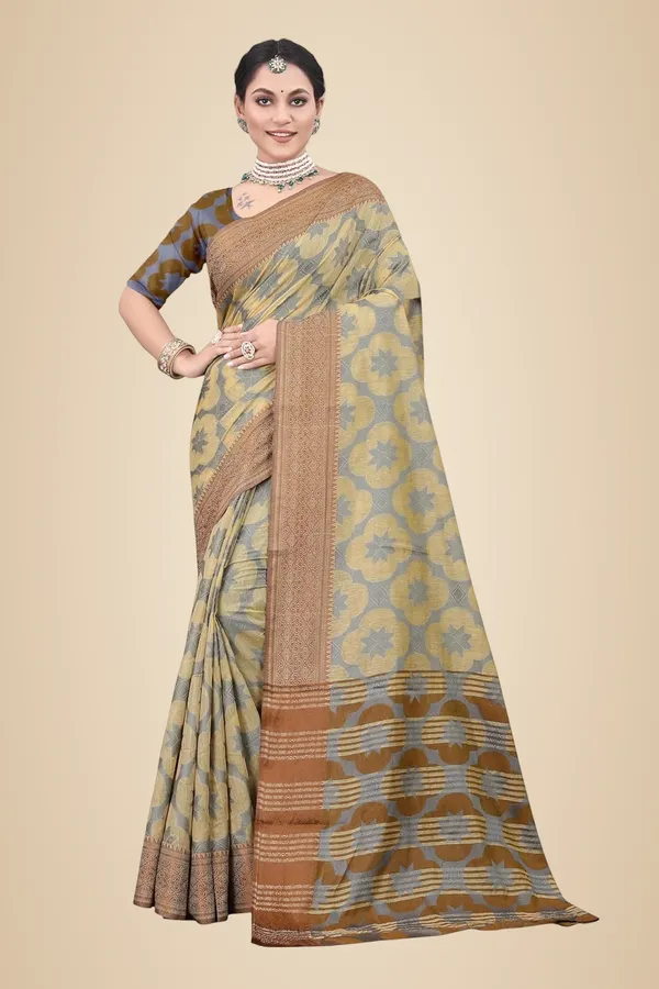 Brown_Cotton_Silk_Kanjivaram_Cotton_Silk_Saree_For_Women