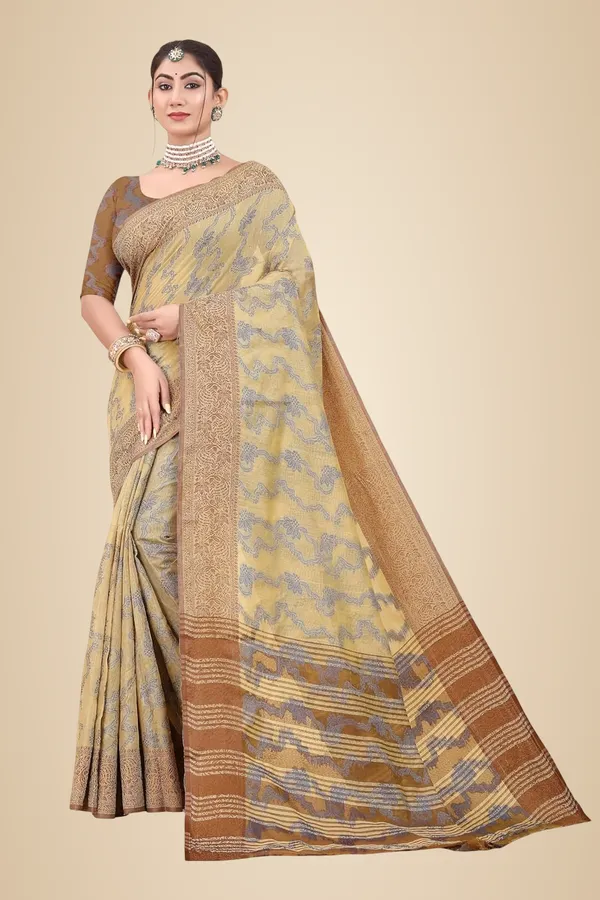 Brown_Cotton_Kanjivaram_Cotton_Saree_For_Women