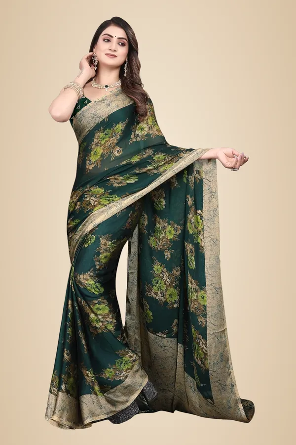 Green_Chiffon_Georgette_Chiffon_Georgette_Saree_For_Women