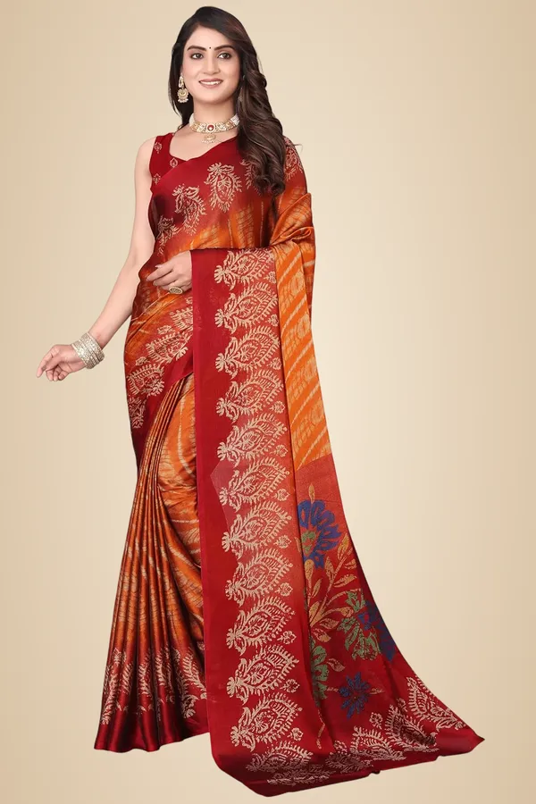 Orange_Chiffon_Georgette_Chiffon_Georgette_Saree_For_Women