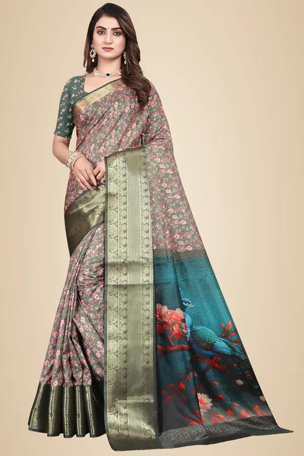 Multicolour_Cotton_Silk_Blend_Art_Silk_Saree_For_Women
