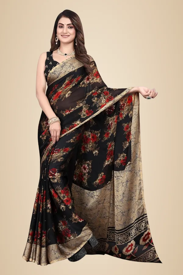 Black_Chiffon_Georgette_Chiffon_Georgette_Saree_For_Women
