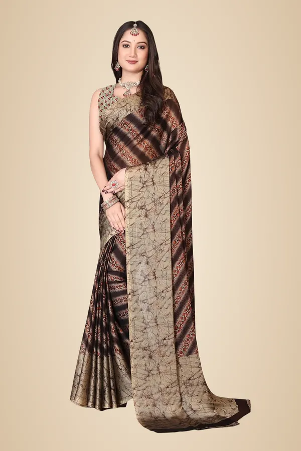 Brown_Chiffon_Georgette_Chiffon_Georgette_Saree_For_Women