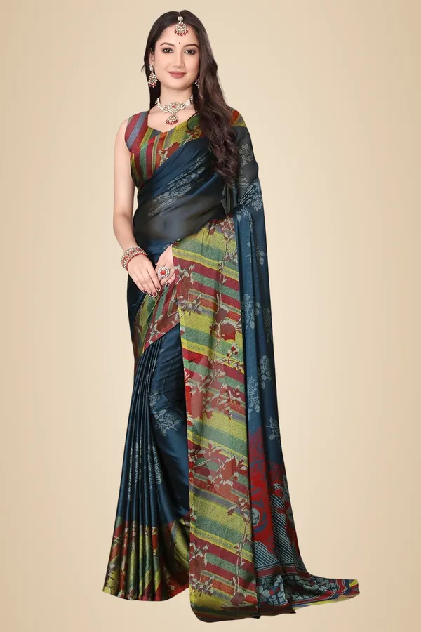 Teal_Blue_Chiffon_Printed_Chiffon_Saree_For_Women