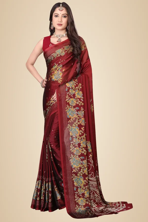 Maroon_Chiffon_Zari_Chiffon_Saree_For_Women