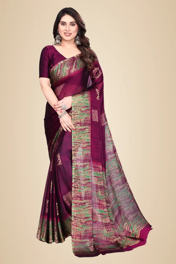 Purple_Polyester_Printed_Chiffon_Saree_For_Women