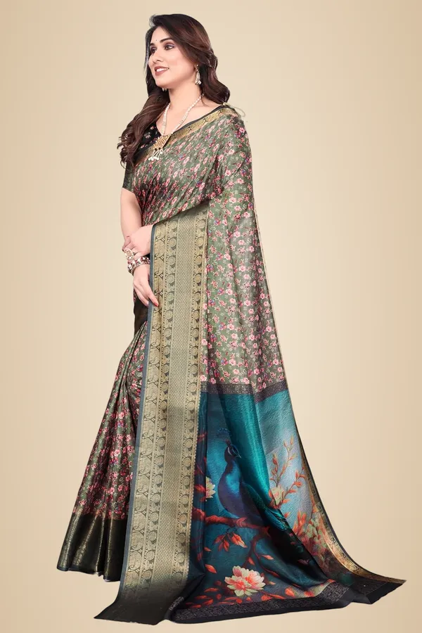 Multicolour_Silk_Blend_Printed_Dola_Silk_Saree_For_Women