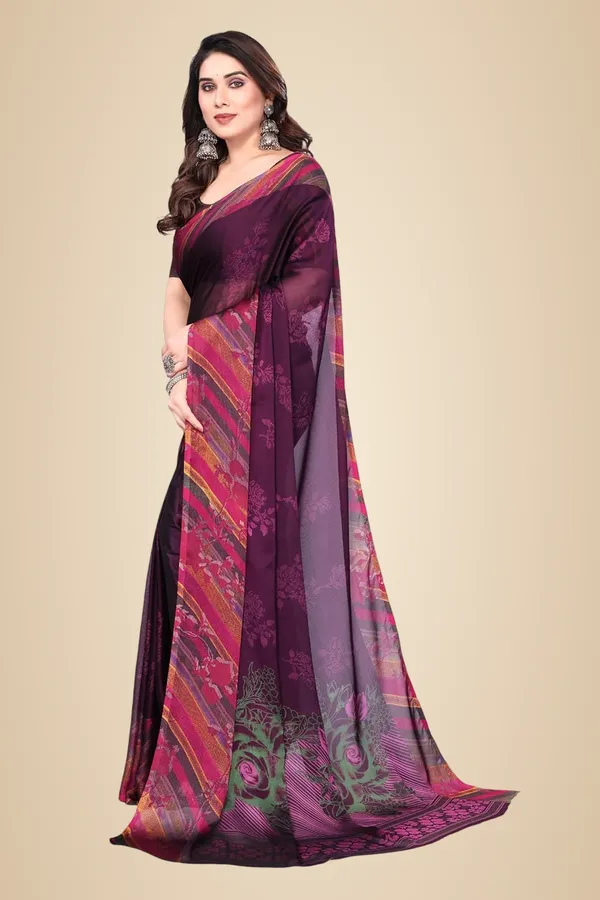 Purple_Polyester_Printed_Chiffon_Saree_For_Women