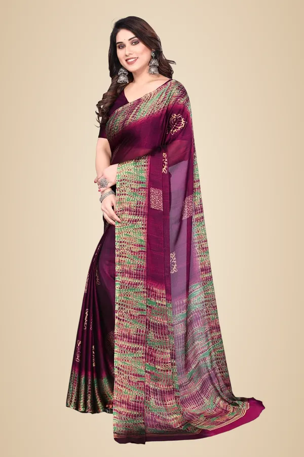 Purple_Polyester_Printed_Chiffon_Saree_For_Women