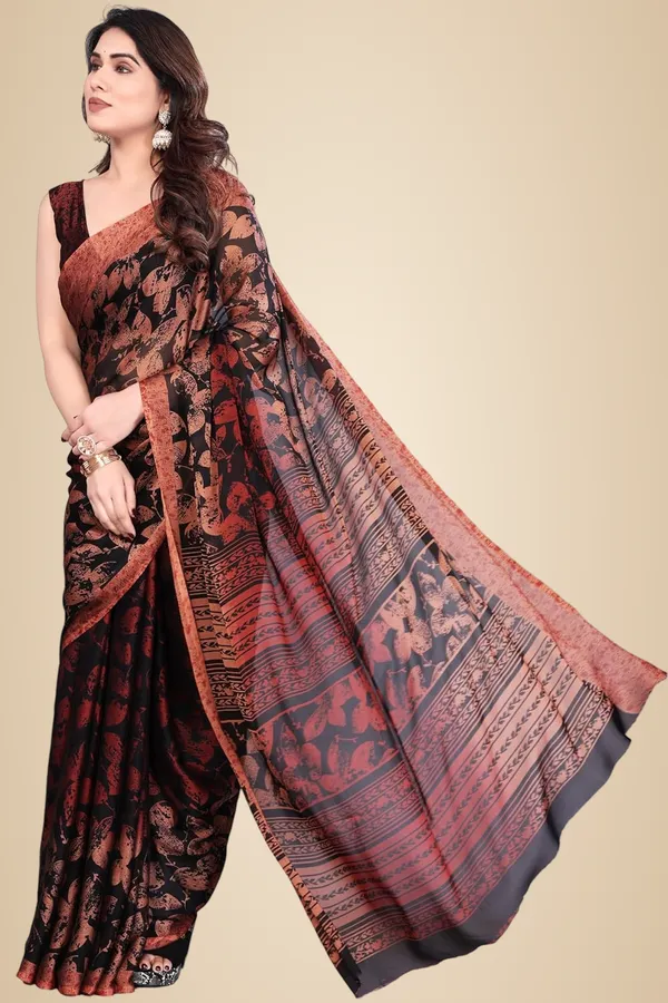 Maroon_Polyester_Chiffon_Georgette_Saree_For_Women