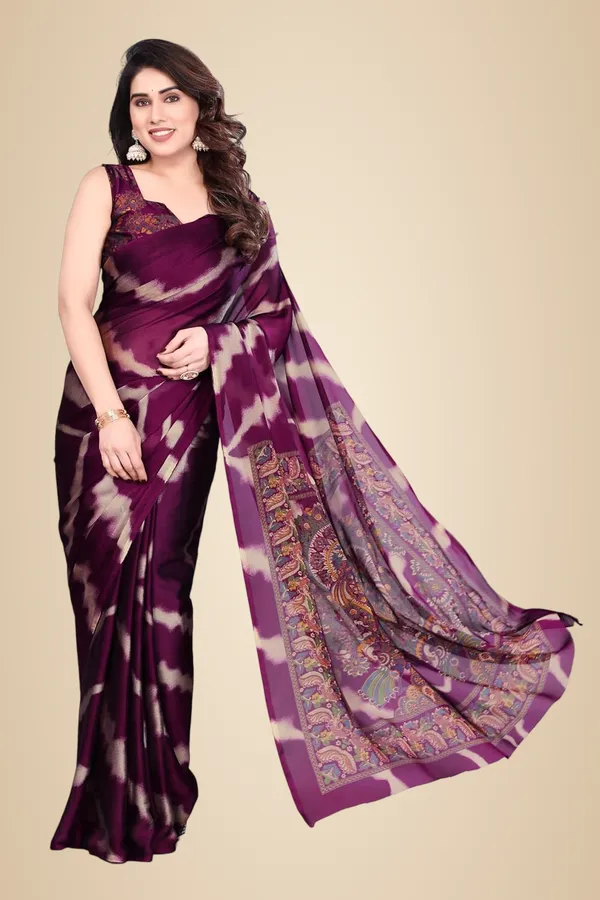 Purple_Polyester_Chiffon_Georgette_Saree_For_Women