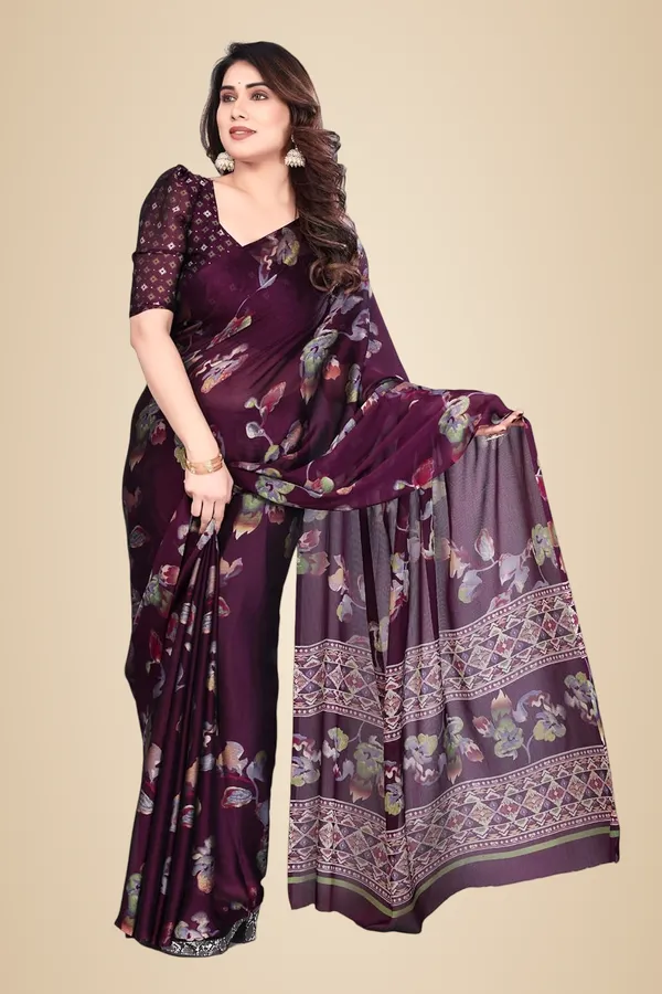 Purple_Georgette_Chiffon_Georgette_Printed_Saree_For_Women