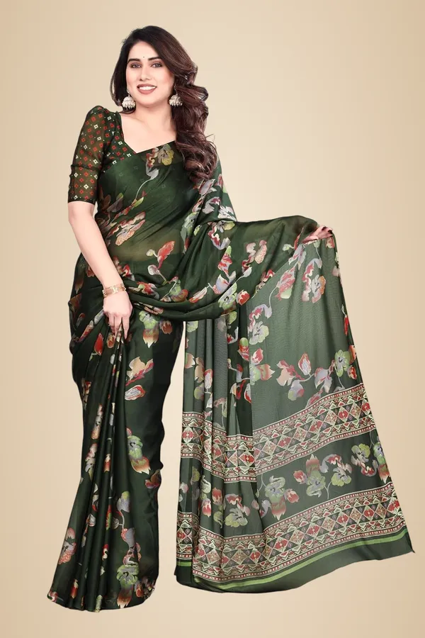 Green_Georgette_Chiffon_Georgette_Saree_For_Women
