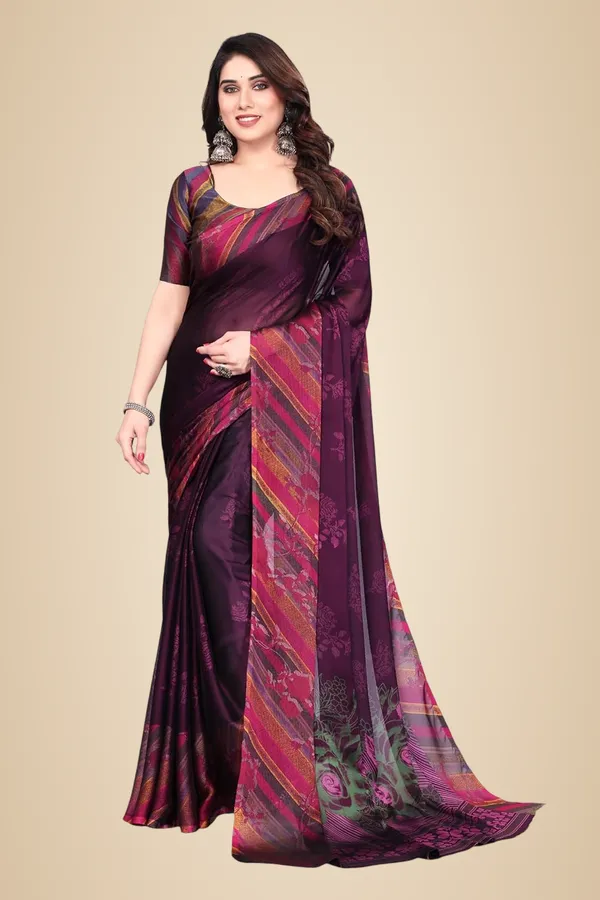 Purple_Polyester_Chiffon_Georgette_Saree_For_Women