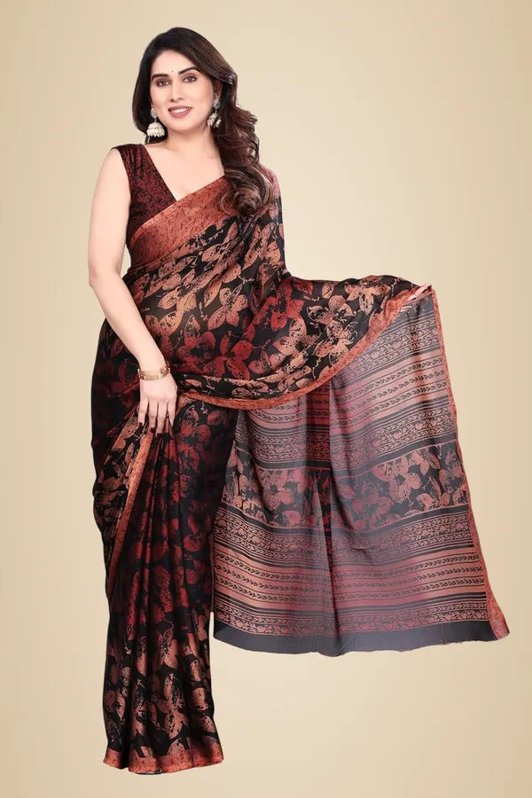 Maroon_Georgette_Chiffon_Georgette_Saree_For_Women