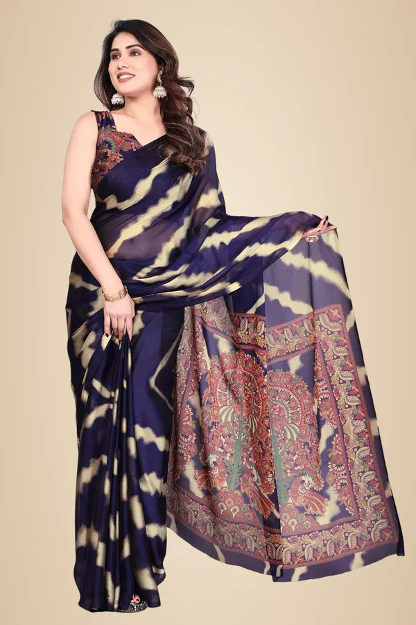 Multicolor_Chiffon_Printed_Saree_For_Women