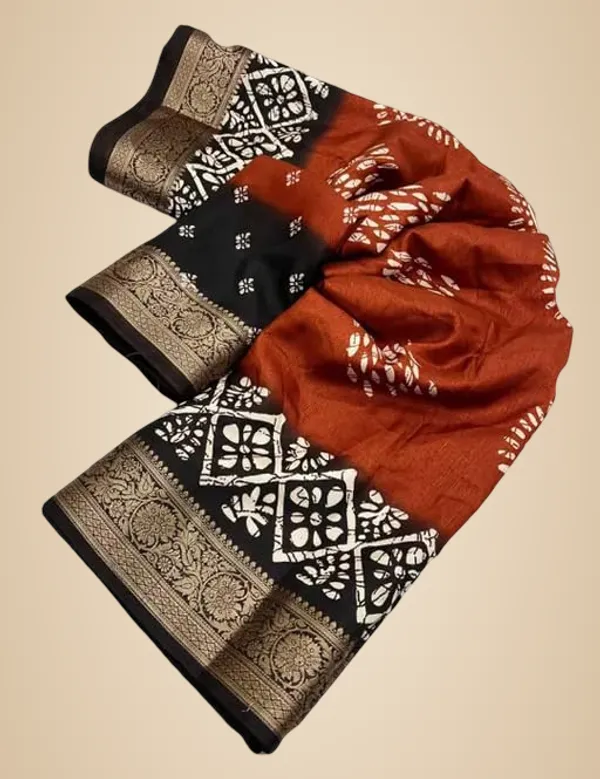Brown_Silk_Bandhani_Dola_Silk_Saree_For_Women