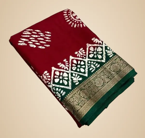Maroon_Silk_Bandhani_Dola_Silk_Saree_For_Women