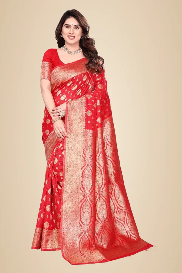 Red_Silk_Banarasi_Silk_Saree_For_Women