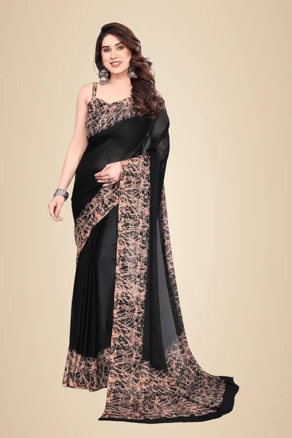Black_Polyester_Plain_Chiffon_Saree_For_Women
