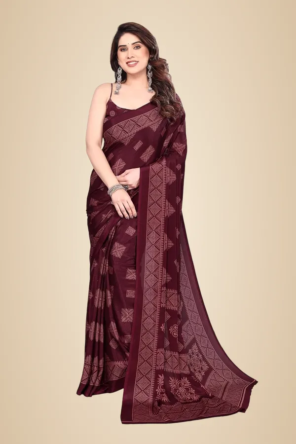 Maroon_Polyester_Printed_Chiffon_Saree_For_Women