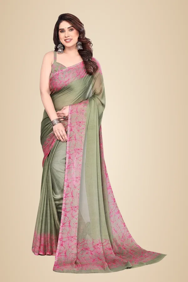 Pista_Green_Polyester_Plain_Chiffon_Saree_For_Women