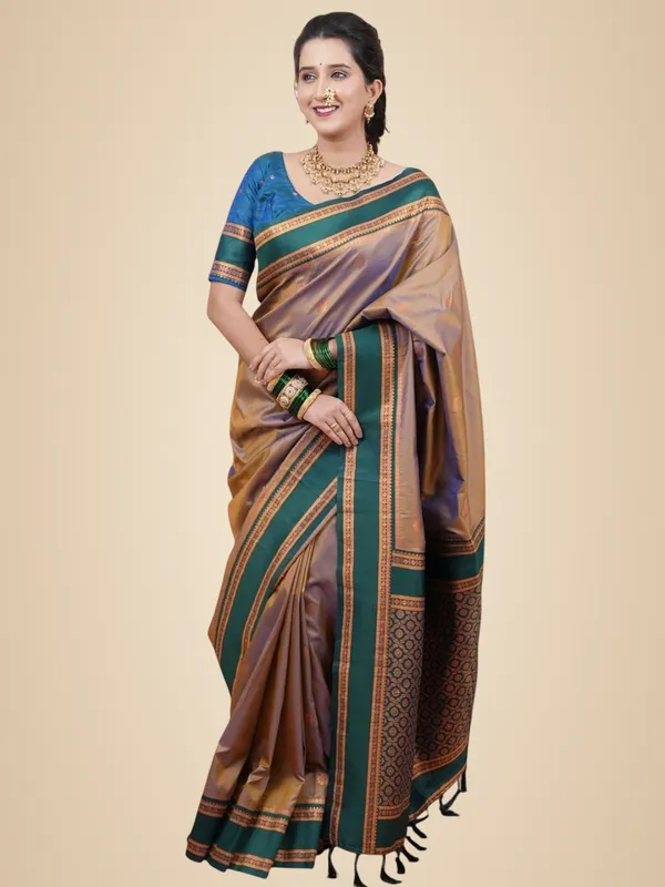 Beige_Silk_Paithani_Silk_Saree_For_Women