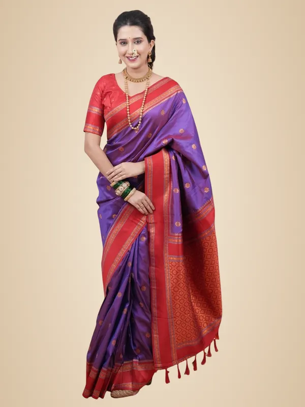 Purple_Silk_Paithani_Silk_Saree_For_Women