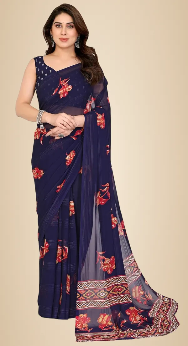 Navy_Blue_Polyester_Zari_Chiffon_Saree_For_Women