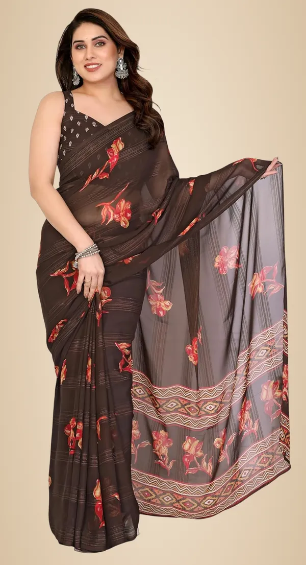 Brown_Polyester_Zari_Chiffon_Saree_For_Women