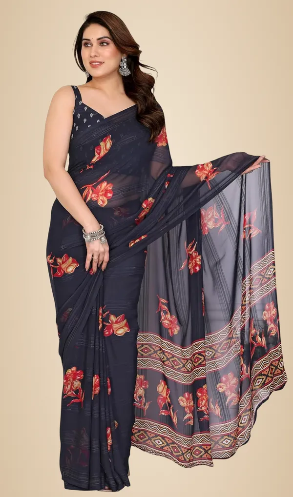 Black_Polyester_Zari_Chiffon_Saree_For_Women