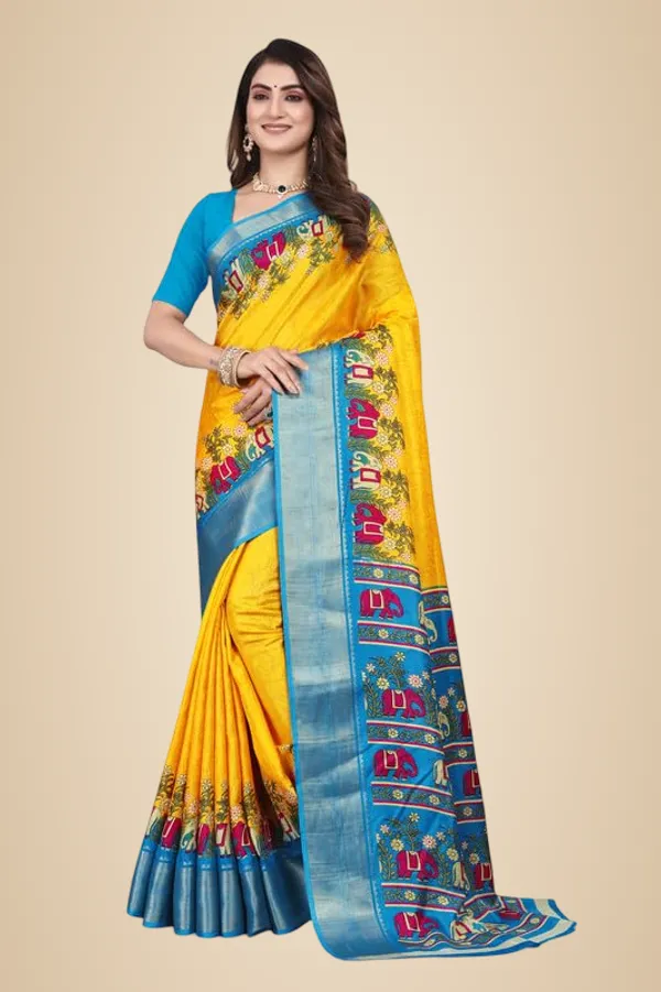 Yellow_Cotton_Silk_Digital_Printed_Saree_For_Women
