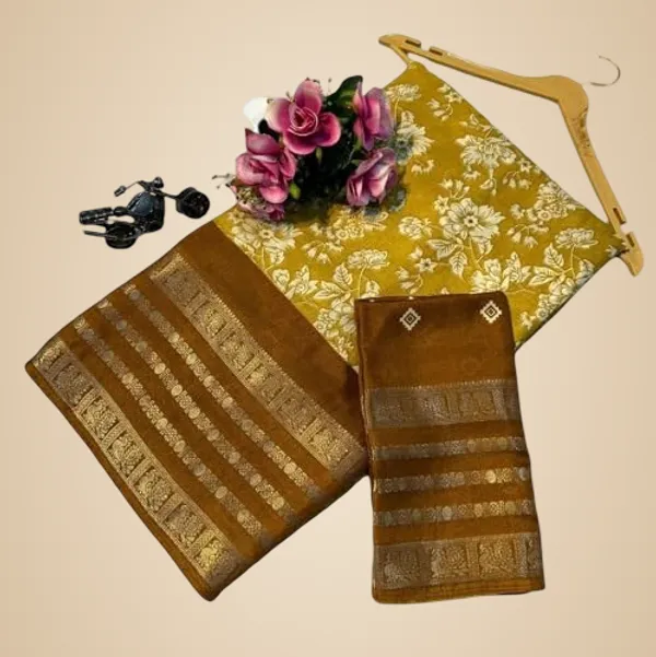 Mustard_Yellow_Cotton_Blend_Printed_Dola_Silk_Saree_For_Women