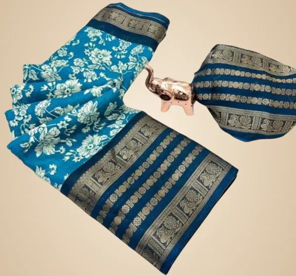 Teal_Silk_Bandhani_Dola_Silk_Saree_For_Women