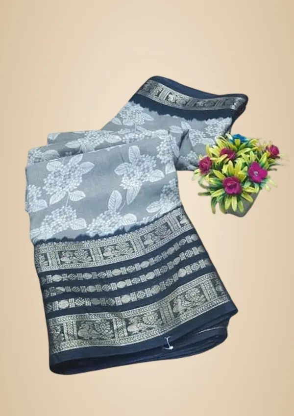 Light_Grey_Silk_Bandhani_Dola_Silk_Saree_For_Women