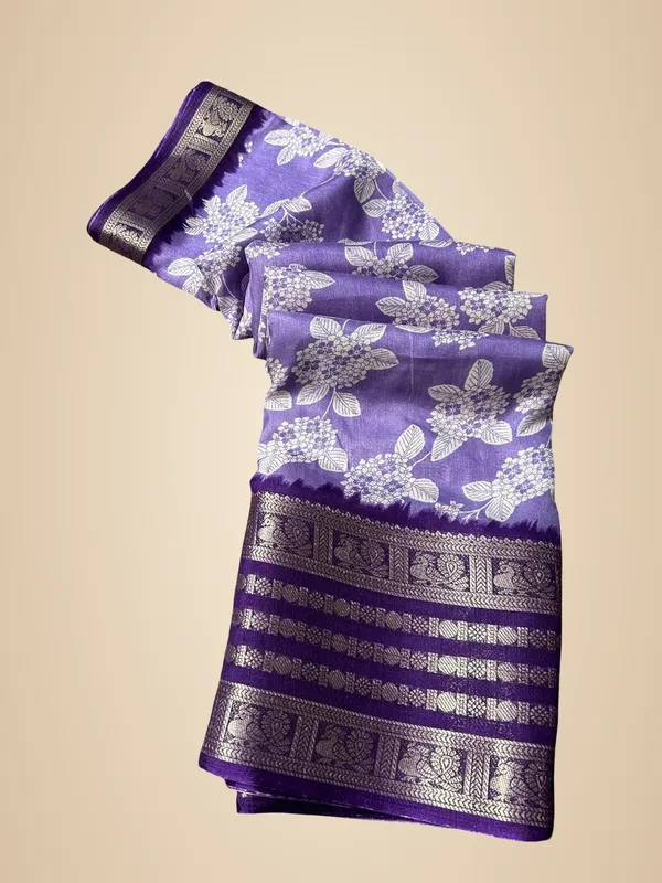 Lavender_Silk_Printed_Dola_Silk_Saree_For_Women